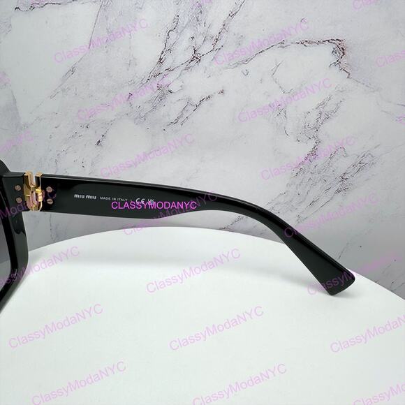 New MIU MIU Sunglasses Black Square Gold Full Rim 56mm MIU MIU main image 15